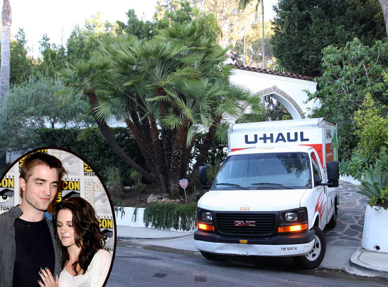 Robert Pattinson, Kristen Stewart, Moving Truck Robert Pattinson, Kristen Stewart, Moving Truck